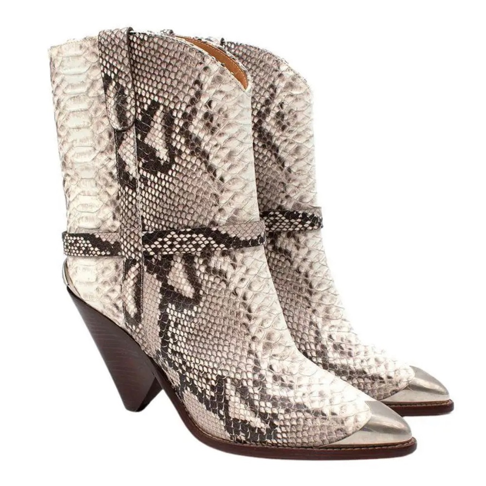 Isabel Marant snakeskin booties